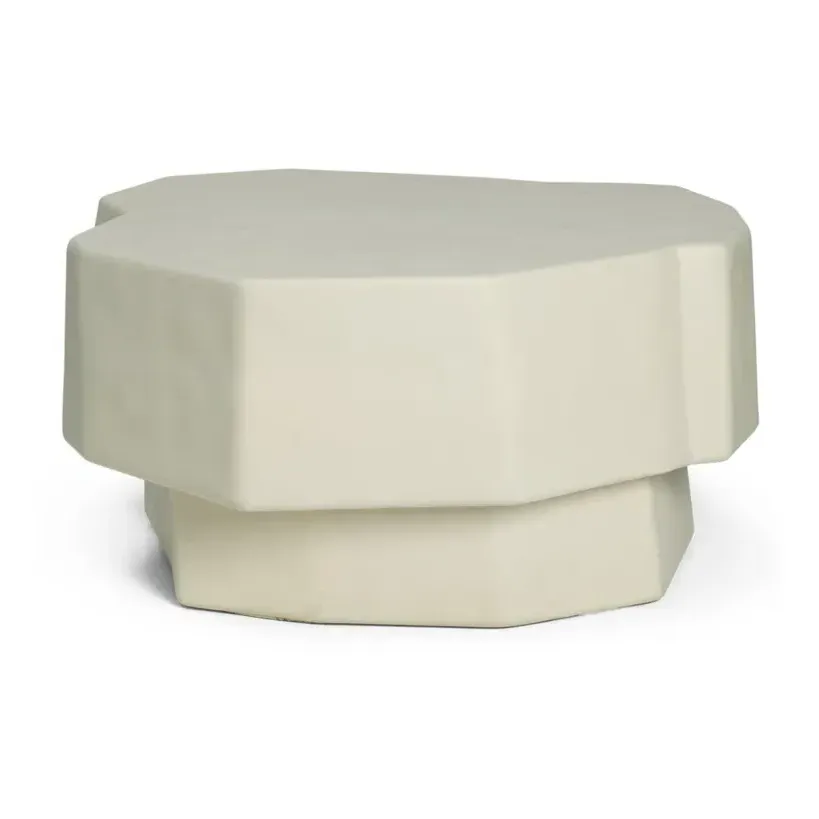 Staffa Coffee Table - Ivory, Fiberglass-Reinforced Concrete product