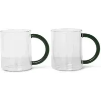 Still Glass Mugs Set of 2 - Transparent, Glass alternate view