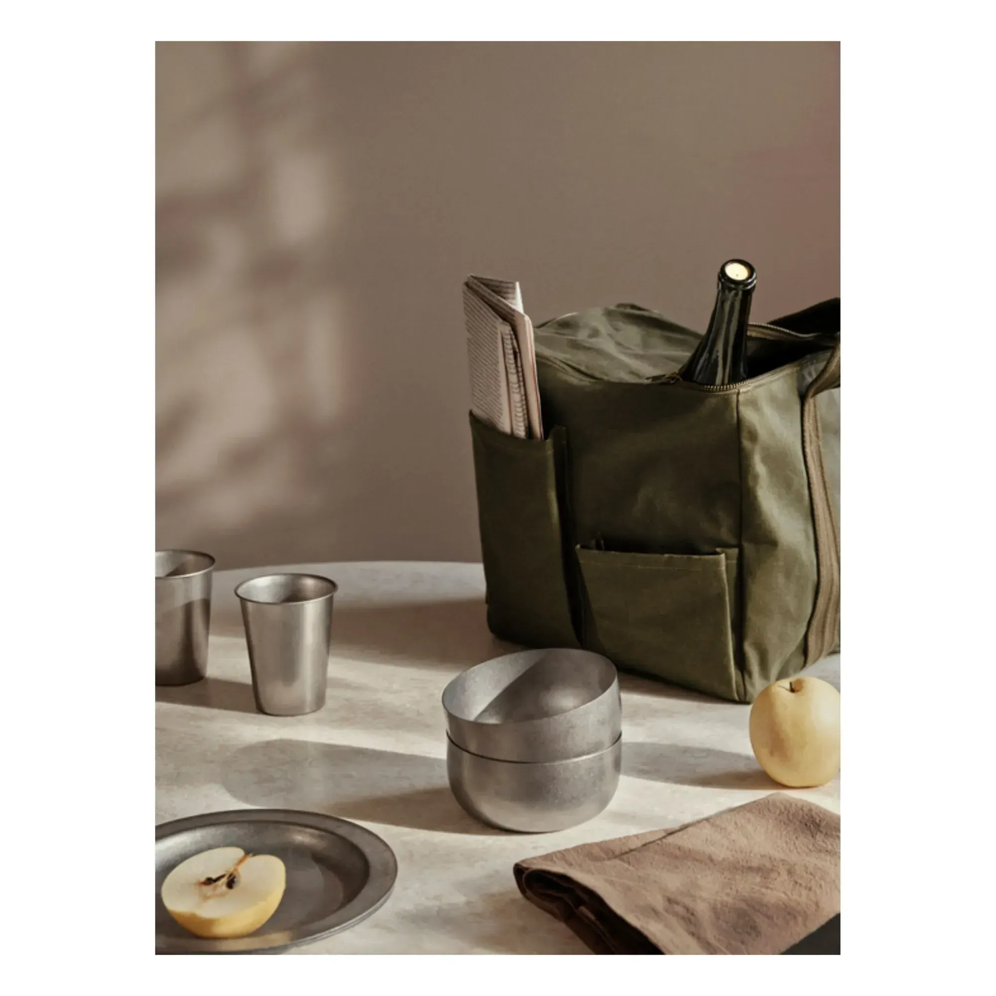Tumbled Tumbler - Steel, Stainless Steel alternate view