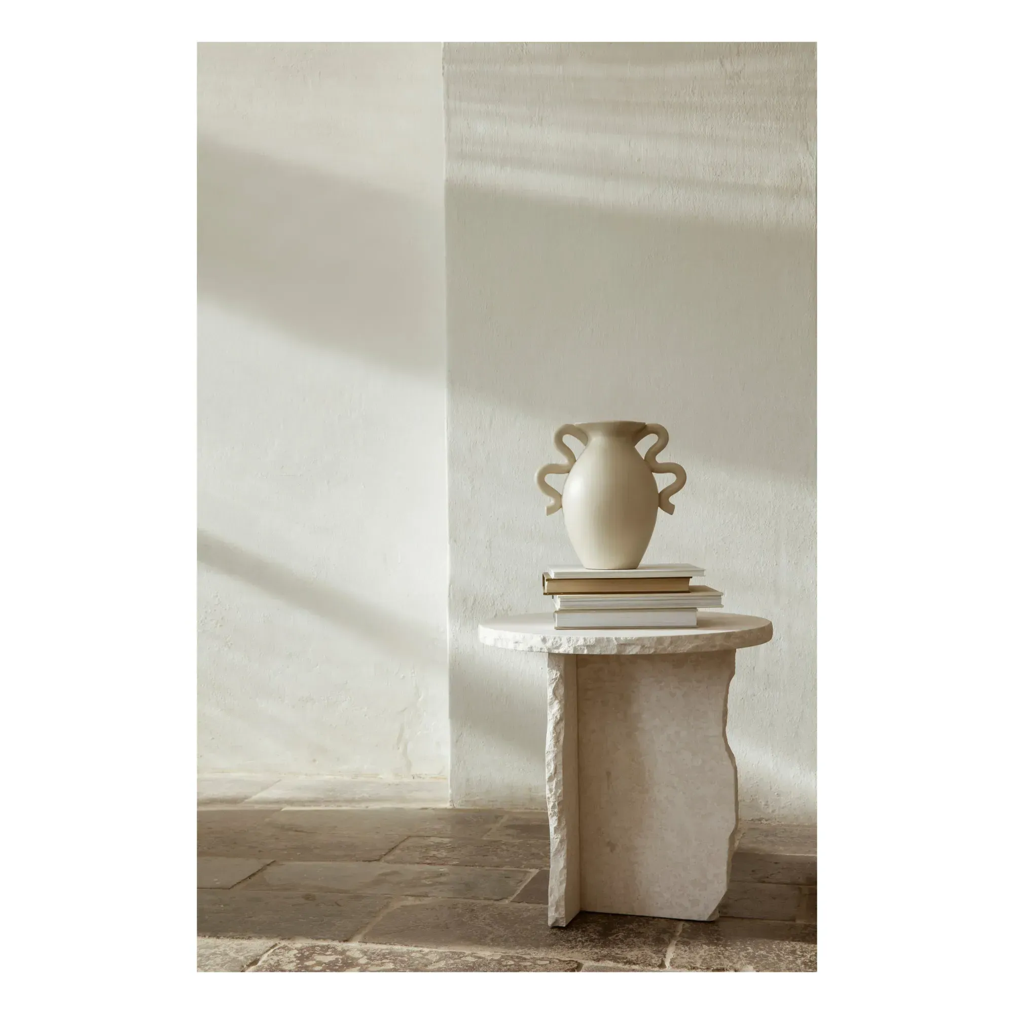 Verso Stoneware Vase - Cream alternate view