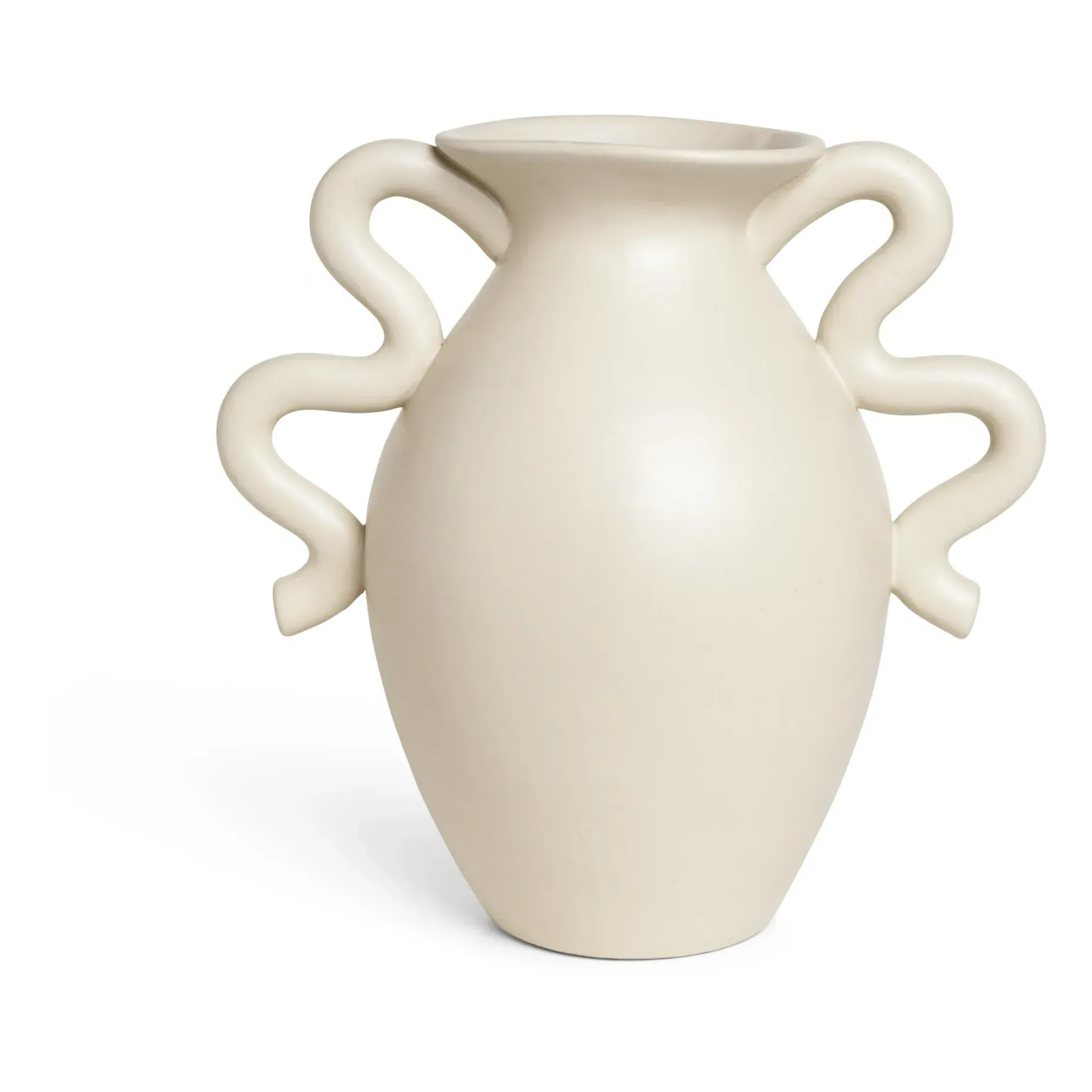 Verso Stoneware Vase - Cream product