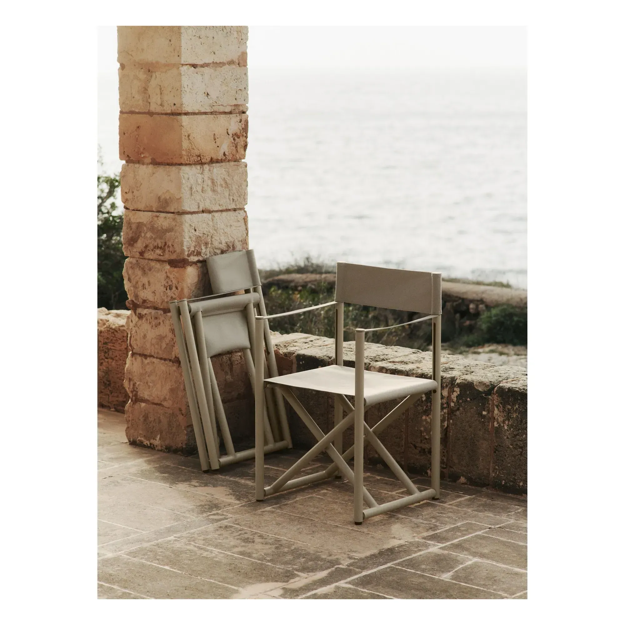 Voya Folding Chair - Cream, Aluminium alternate view
