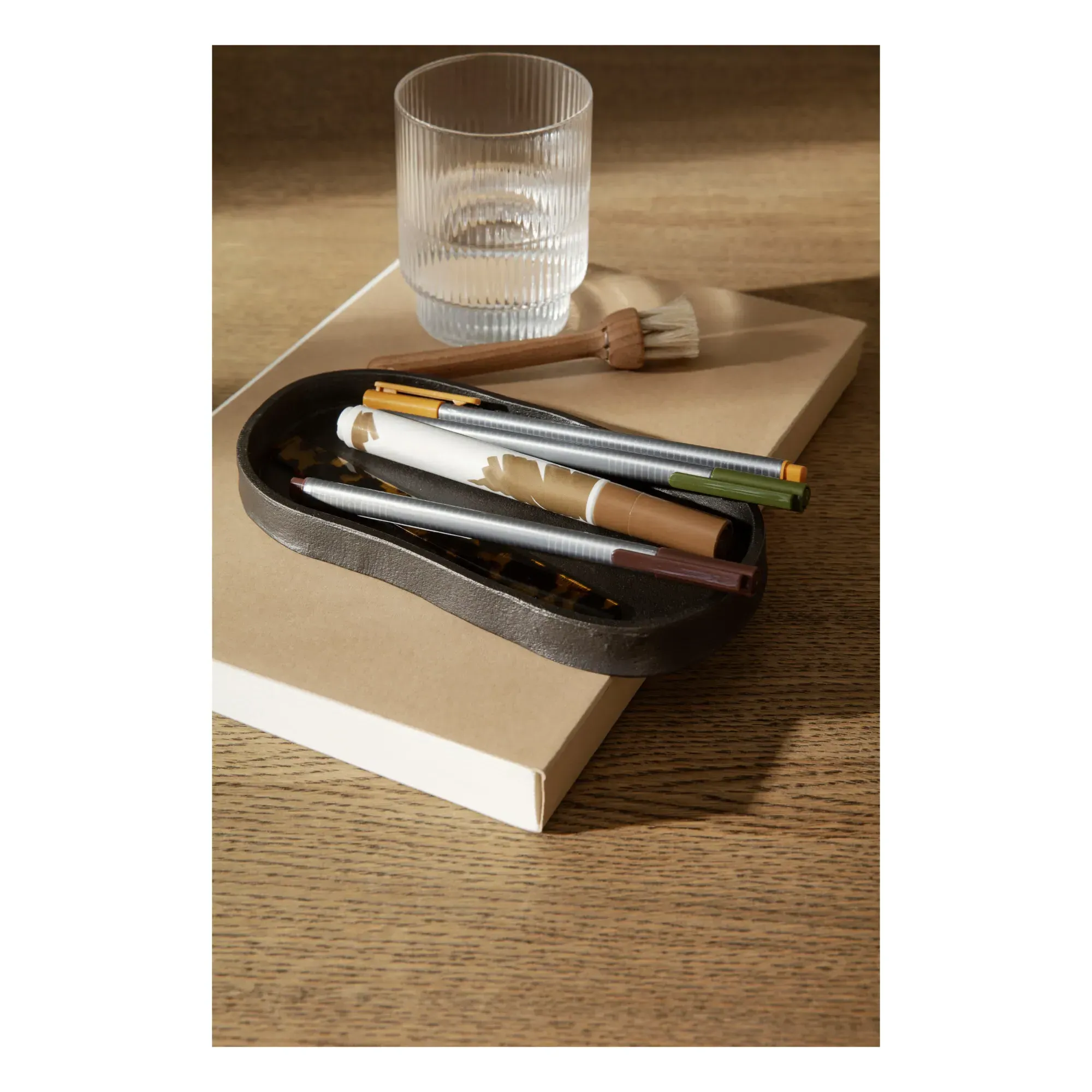 Yama Oval Tray - Black, Recycled Aluminium alternate view