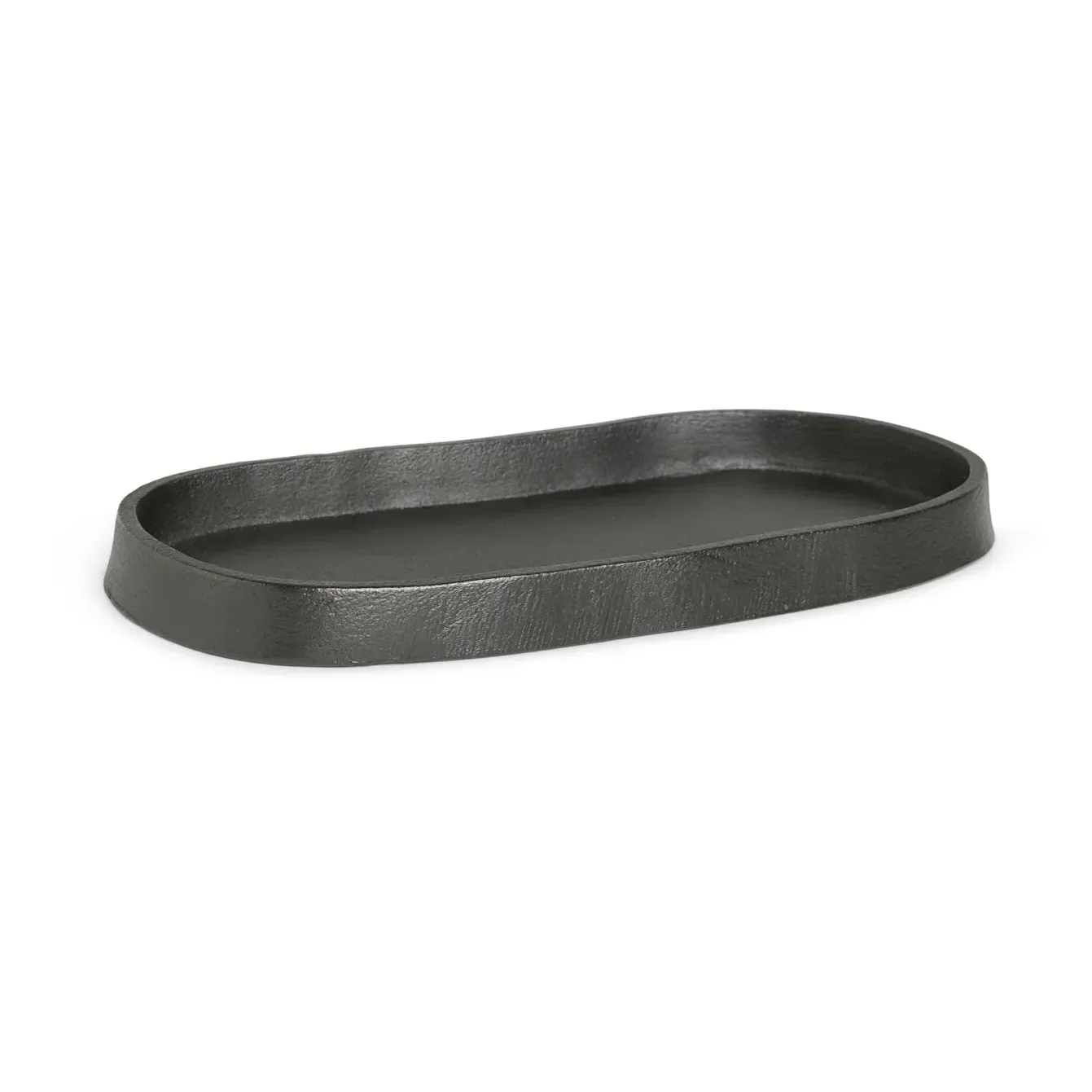 Yama Oval Tray - Black, Recycled Aluminium product