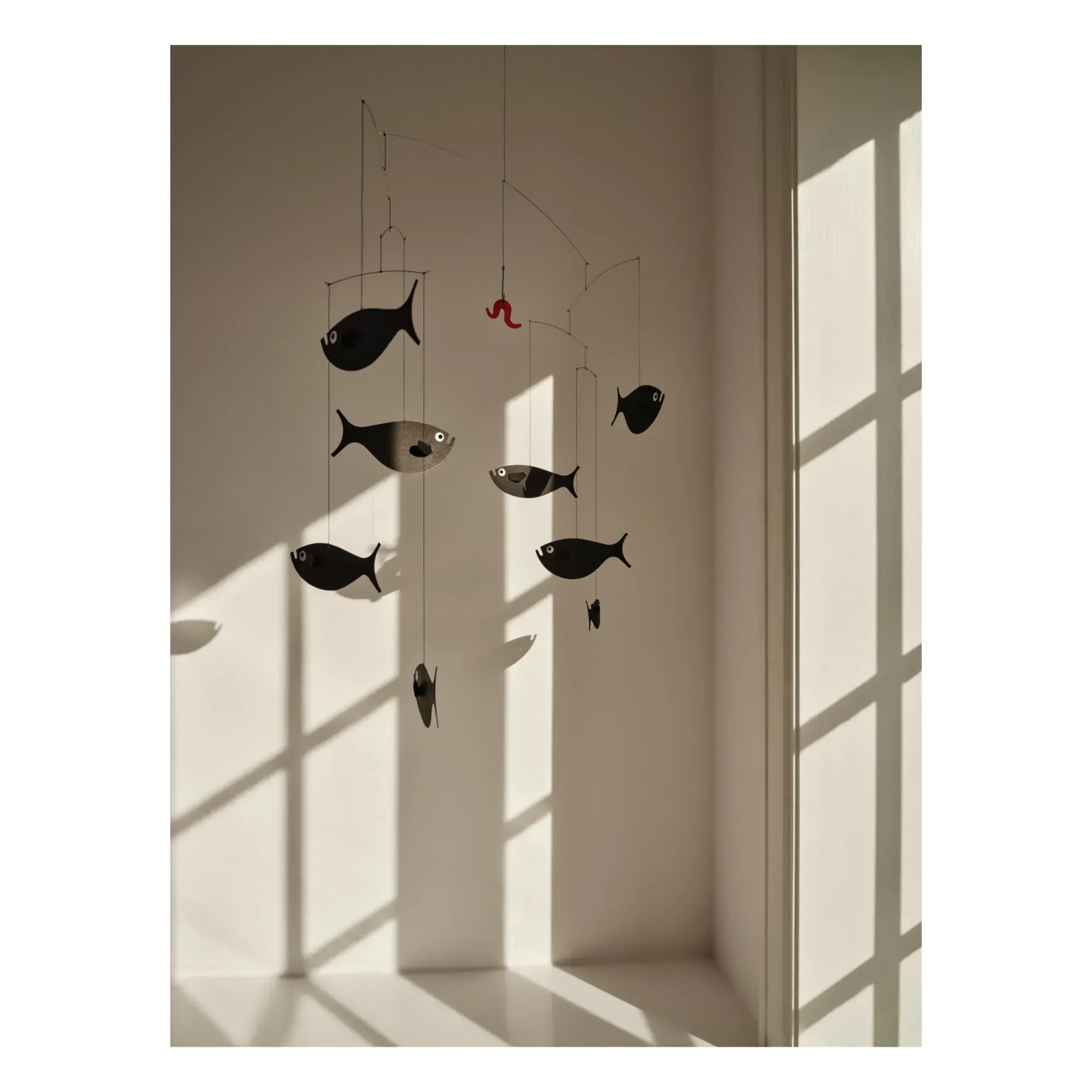 Fish Mobile - Black, Cardboard alternate view