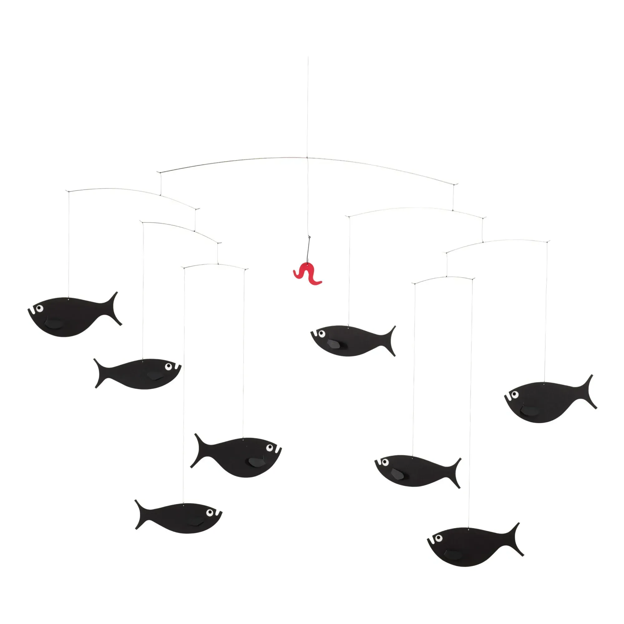 Fish Mobile - Black, Cardboard product