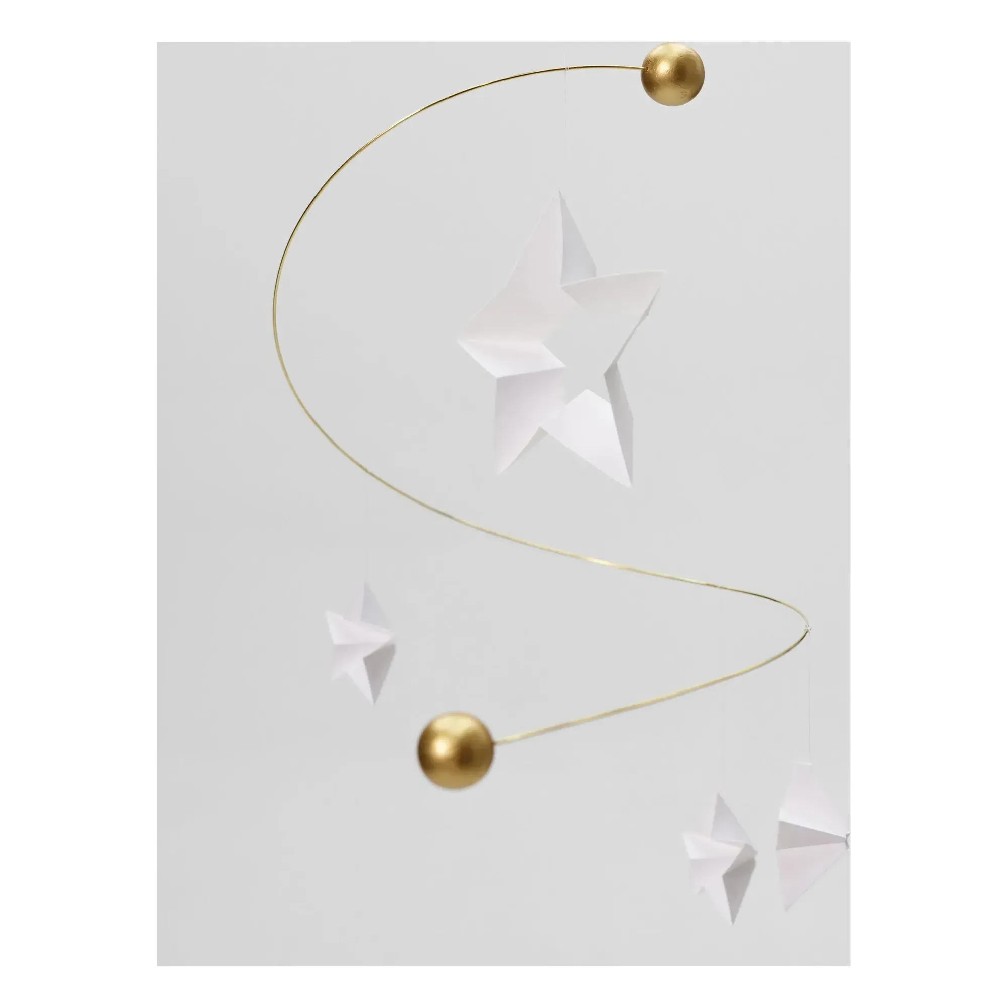 Starry Night Mobile - White, Brass alternate view