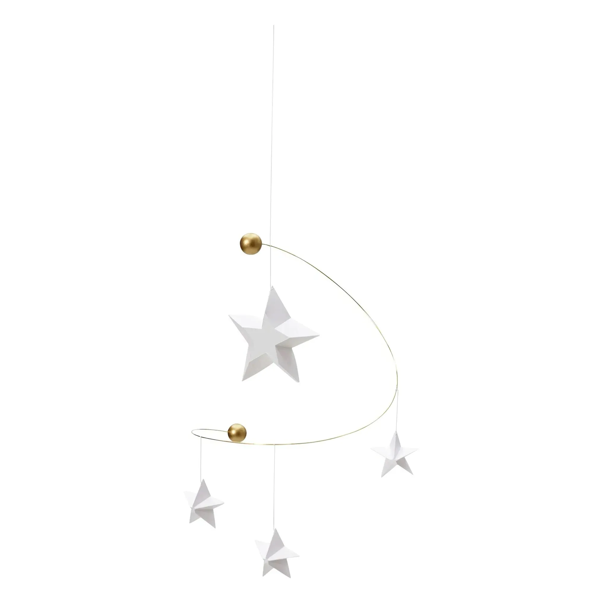 Starry Night Mobile - White, Brass product