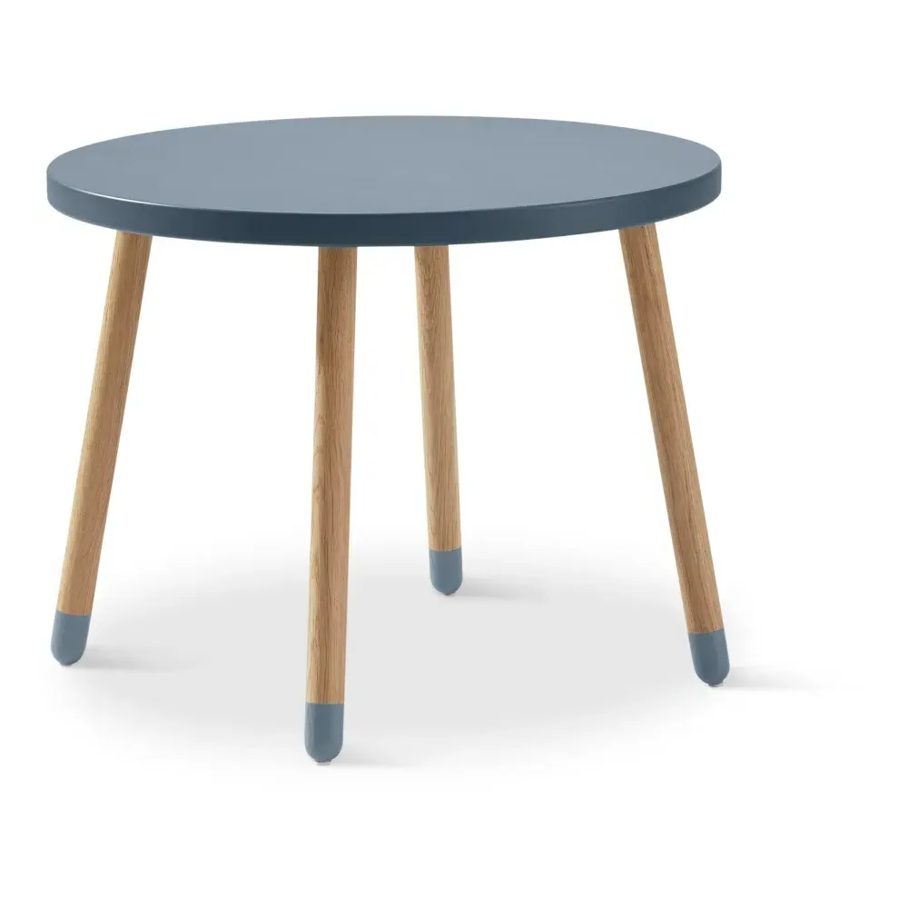 Charlotte Høncke Round Children's Table - Blue, Ash Wood product