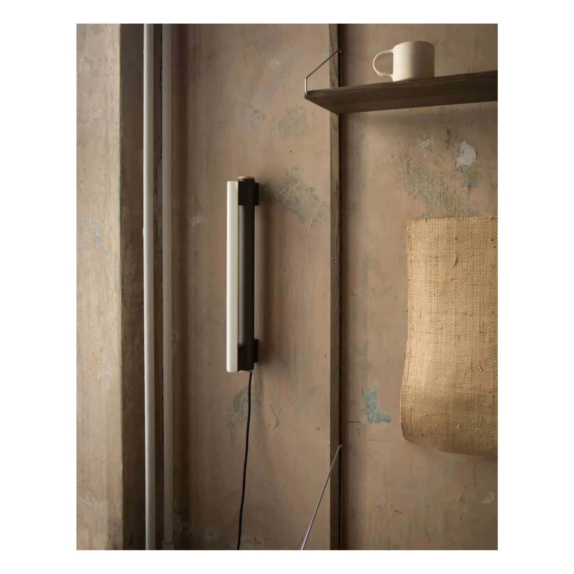 Eiffel 500 Wall Lamp - Black, Waxed Raw Steel alternate view
