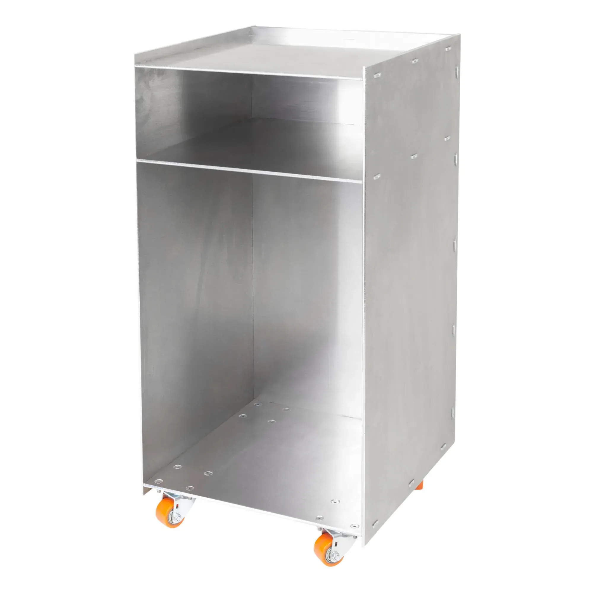 Rivet Box Side Table with Storage - Aluminium product