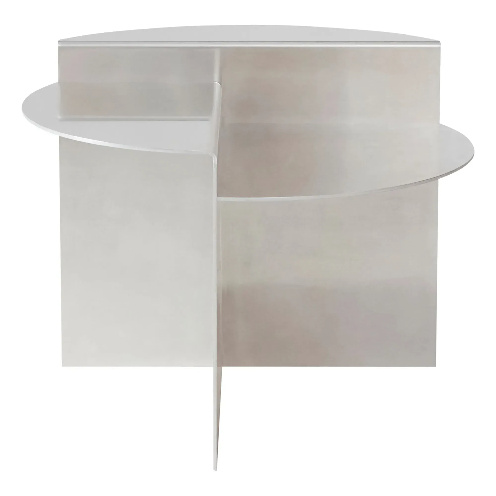 Rivet Round Side Table - Aluminium alternate view