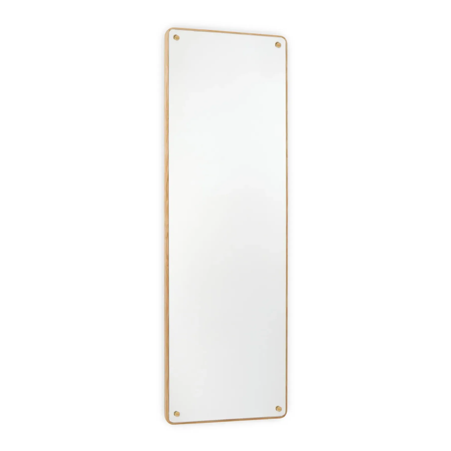 RM1 Rectangular Wall Mirror - Oak, Brass product