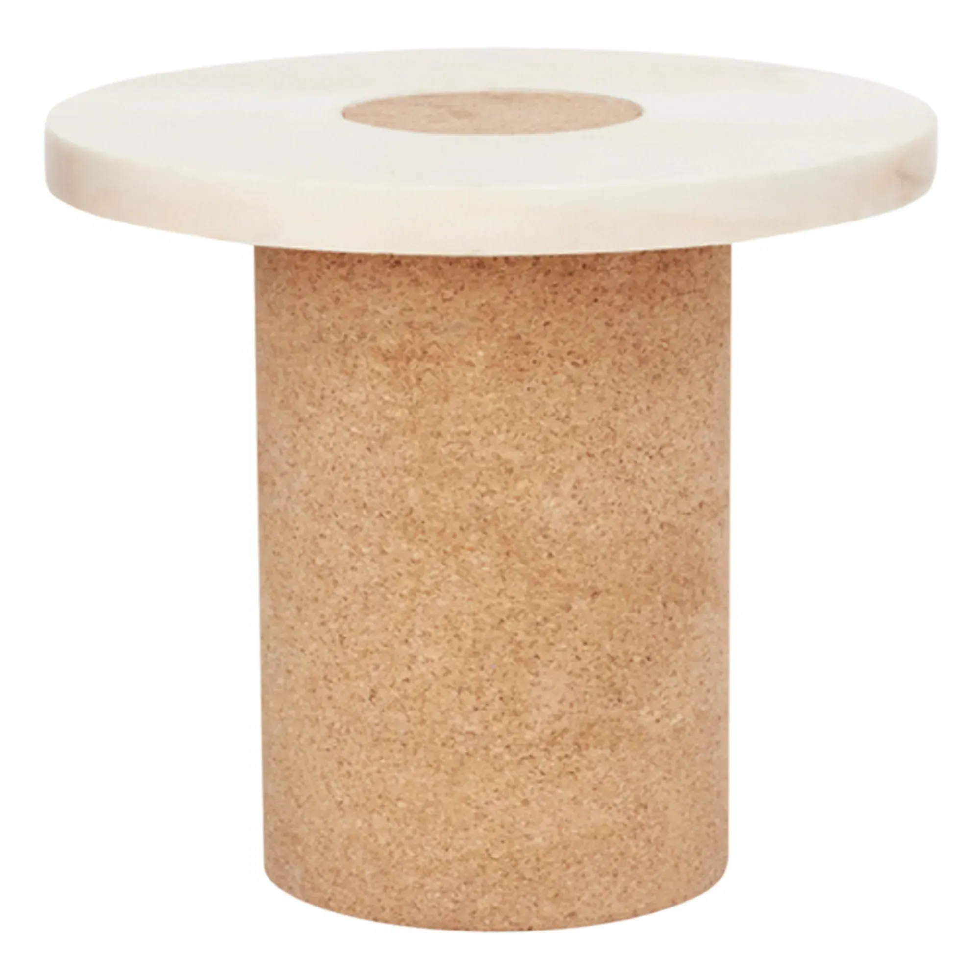 Sintra Side Table - Marble White, Cork product