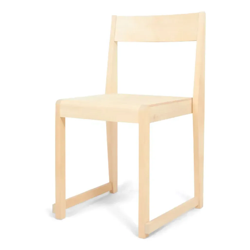 Stackable Wooden Chair - Light Wood, Birch product