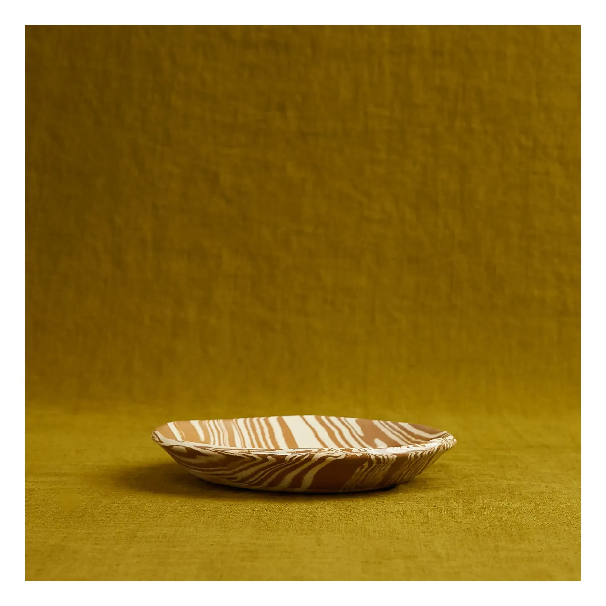 Franca Atelier Soup Plate - Brown Marble, Ceramic alternate view