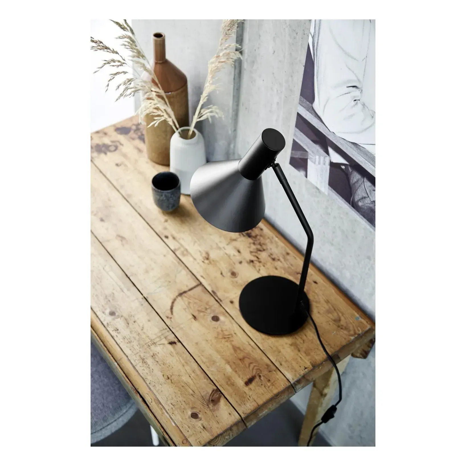 Lyss by Toni Rie Table Lamp - Matt Black alternate view