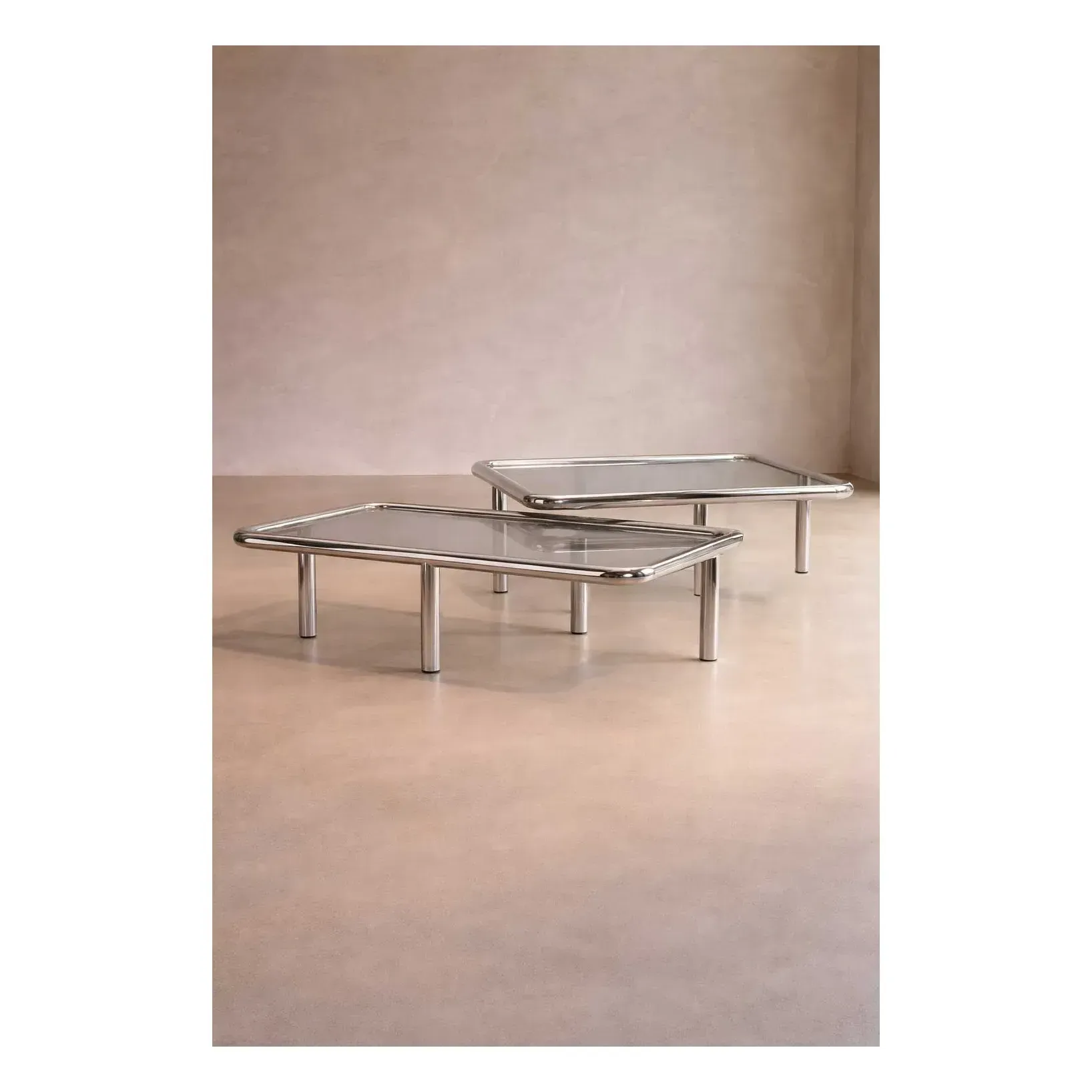 Alix Square Coffee Table - Steel, Stainless Steel alternate view