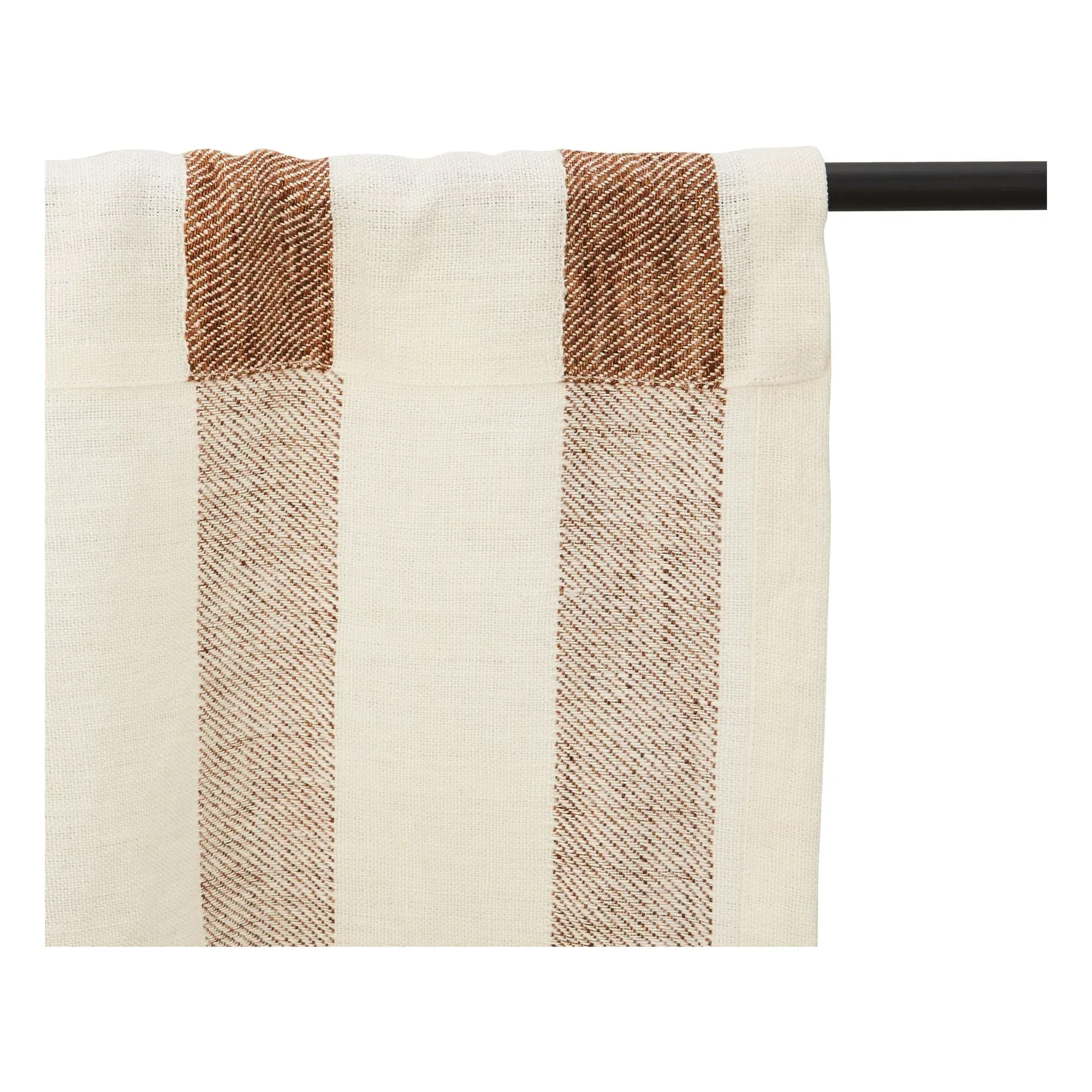 Bastide Washed Linen Curtain Panel - Terracotta alternate view