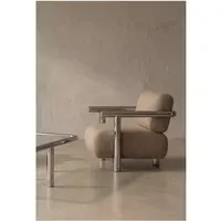 Claude 70 Armchair - Brown, Linen alternate view