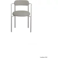 Hortense Armchair - Grey, Wool alternate view