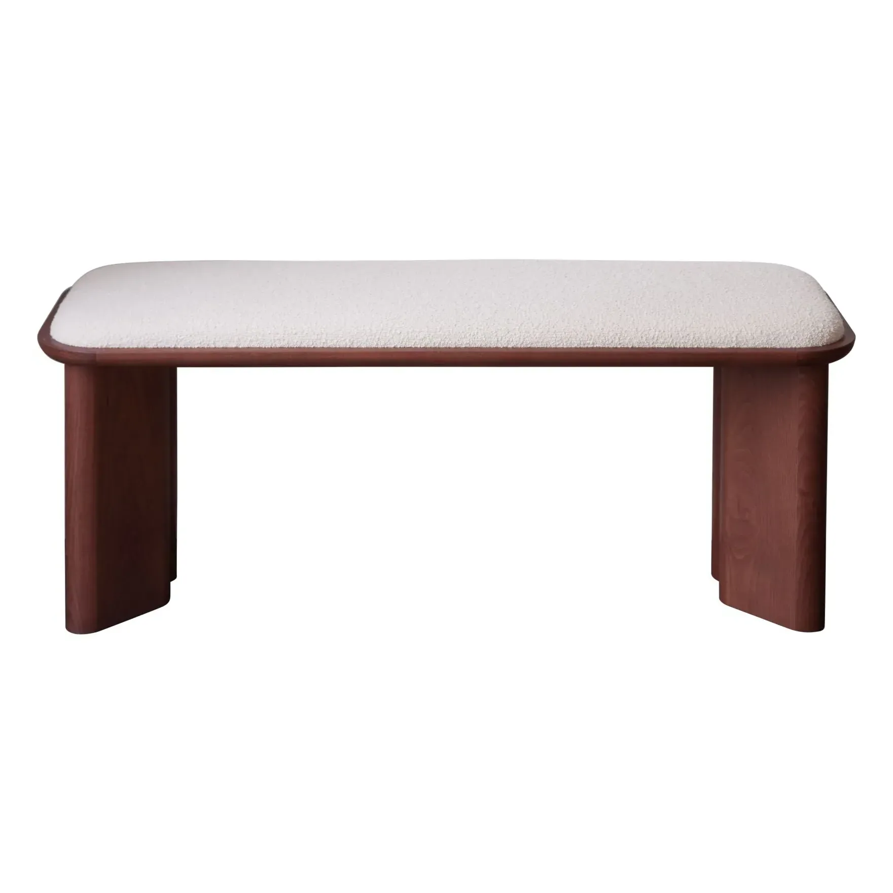 Lazarus Bench - Walnut, Bouclé product