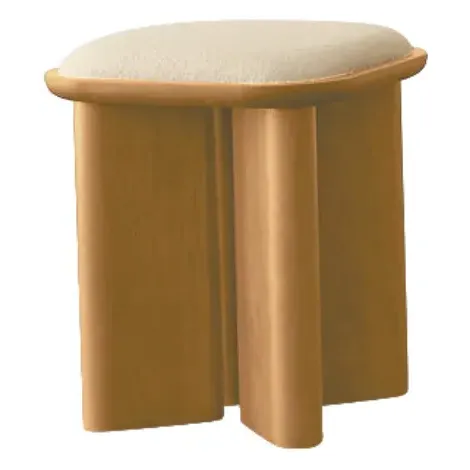 Lazarus Pouffe - Natural, Ash Wood product