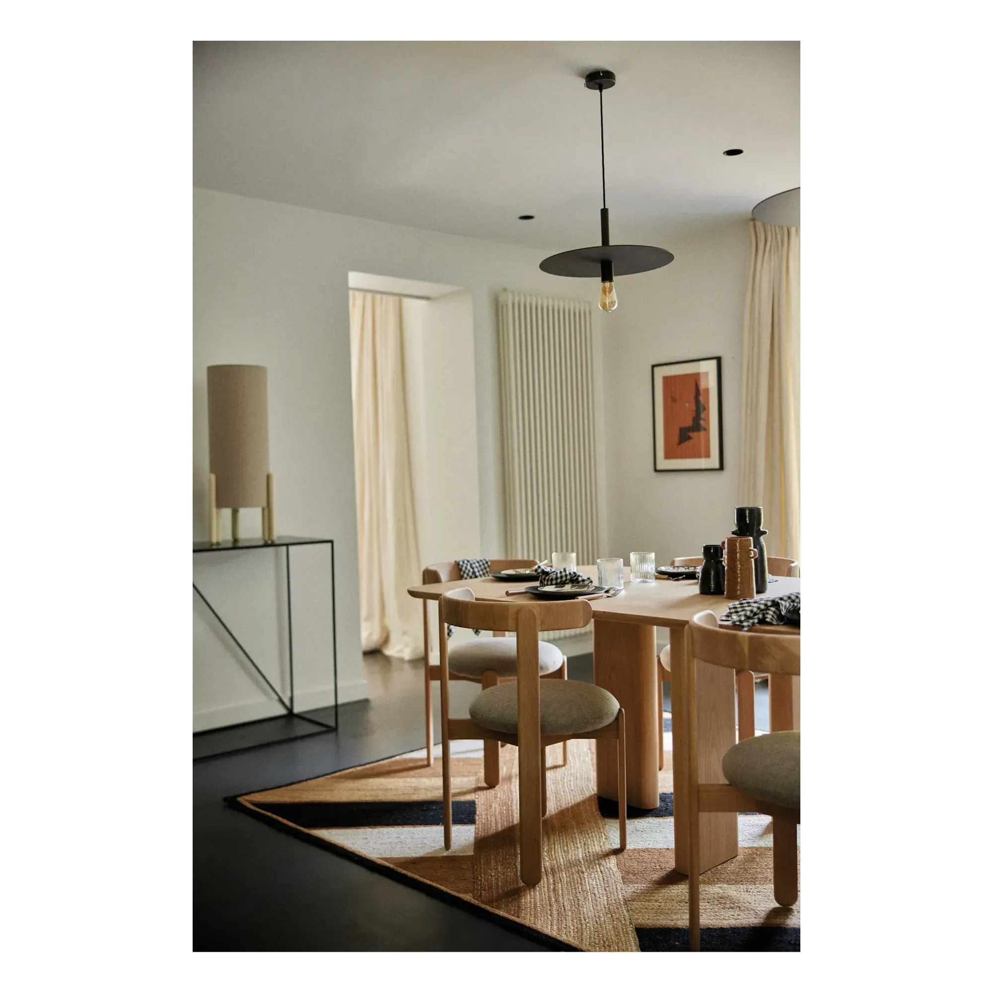Lilac Dining Chair - Cream, Linen alternate view