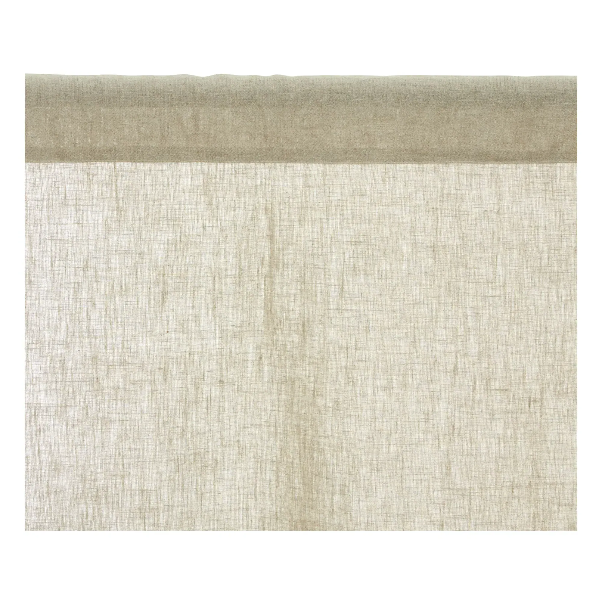 Linen Voile Curtain Stripe Print - Natural, Linen alternate view