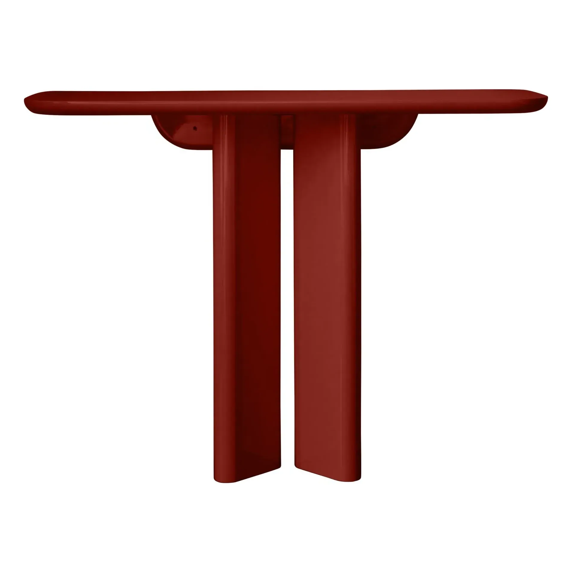 Lou Console Table - Burgundy, Lacquered MDF product
