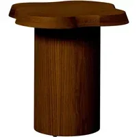 Mahaut Round Side Table - Teak, Wood Veneer alternate view