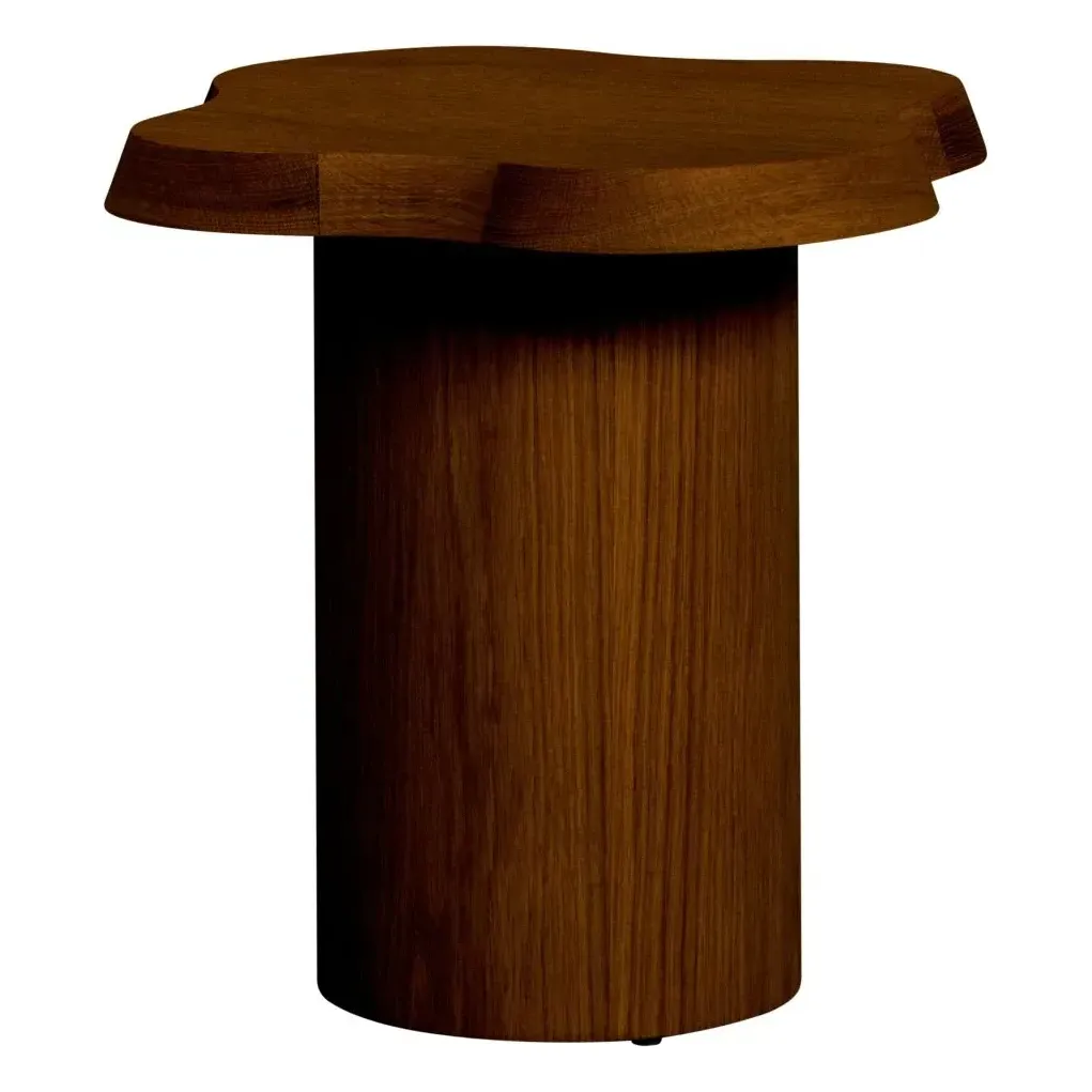 Mahaut Round Side Table - Teak, Wood Veneer product