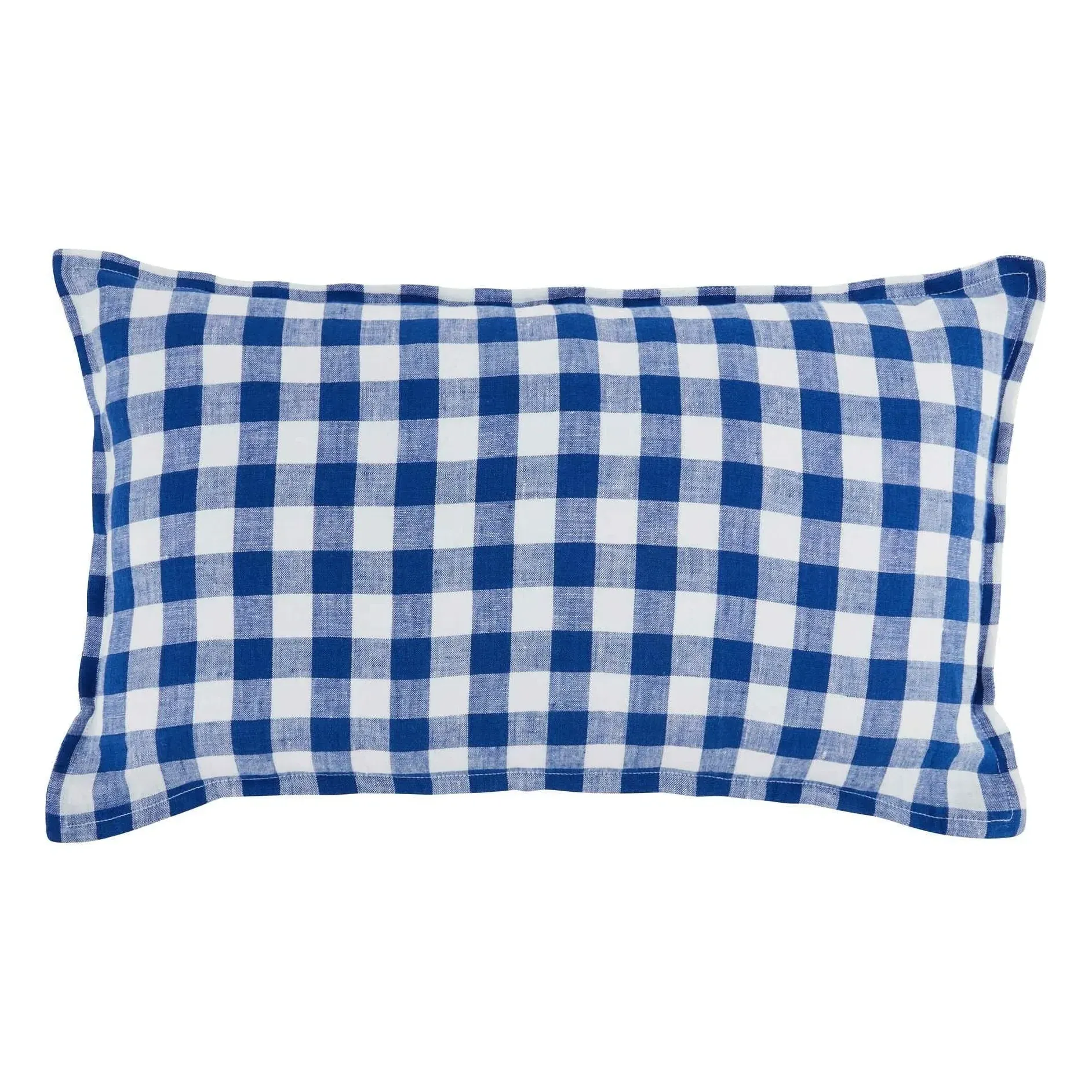 Taormina Cushion Cover with Ruffle - Blue, Cotton product