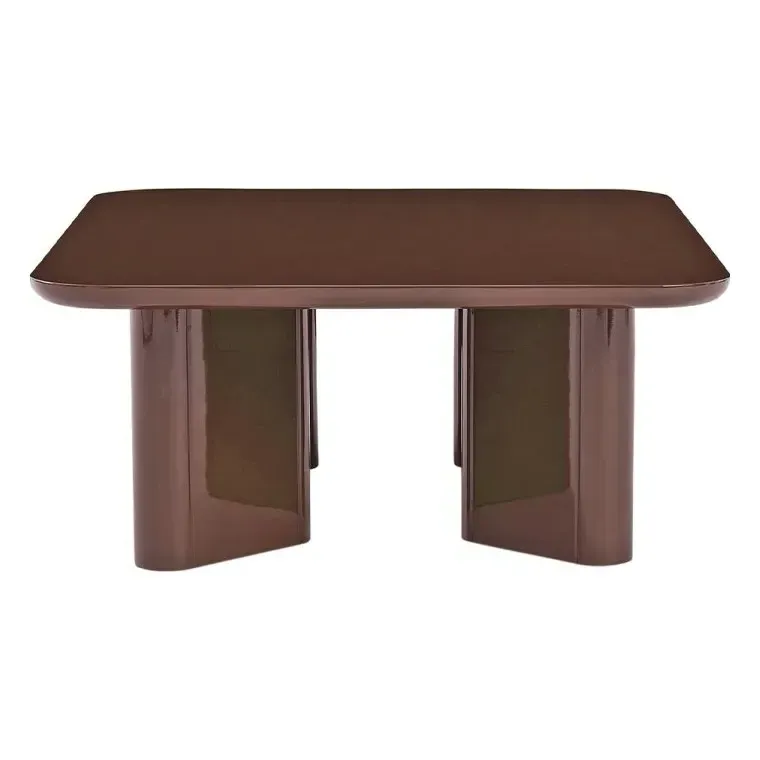 Thelma Coffee Table - Cranberry, Lacquered Wood alternate view