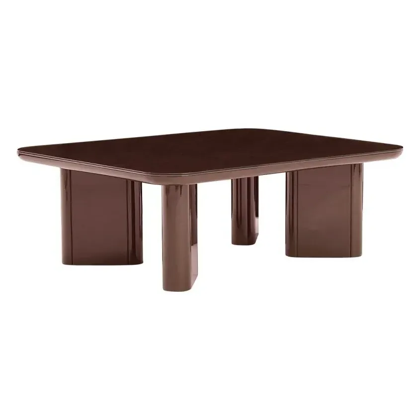 Thelma Coffee Table - Cranberry, Lacquered Wood product