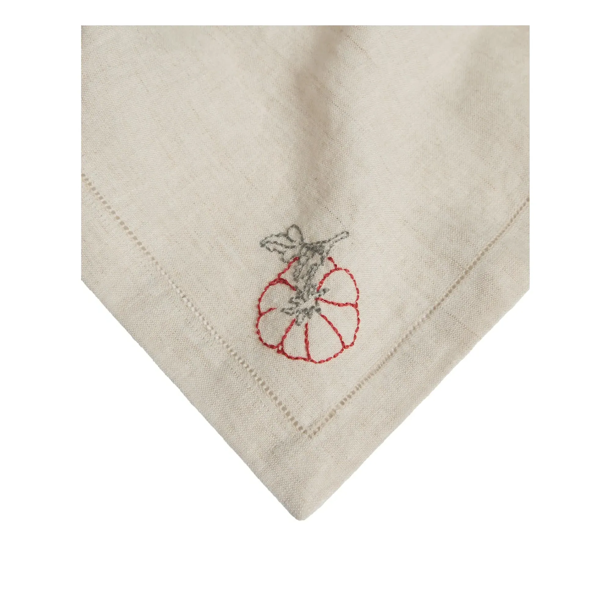 Embroidered Napkins Set of 2 - Beige, Linen alternate view