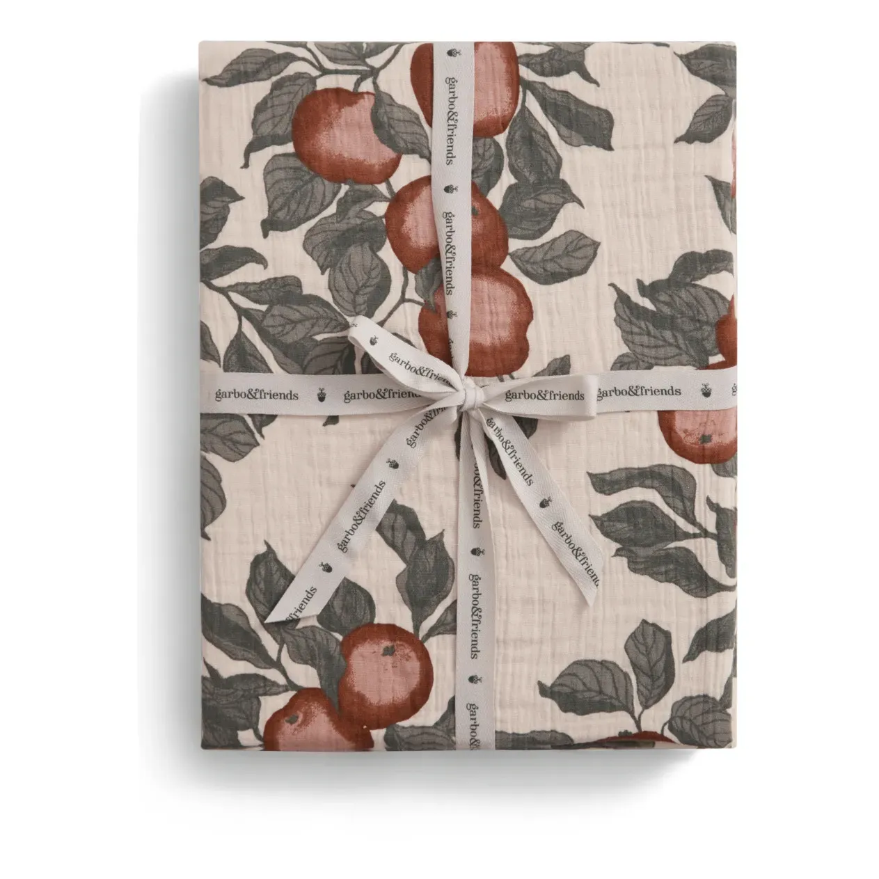 Garbo&Friends Apple Print Fitted Sheet - Multicoloured, Wool product