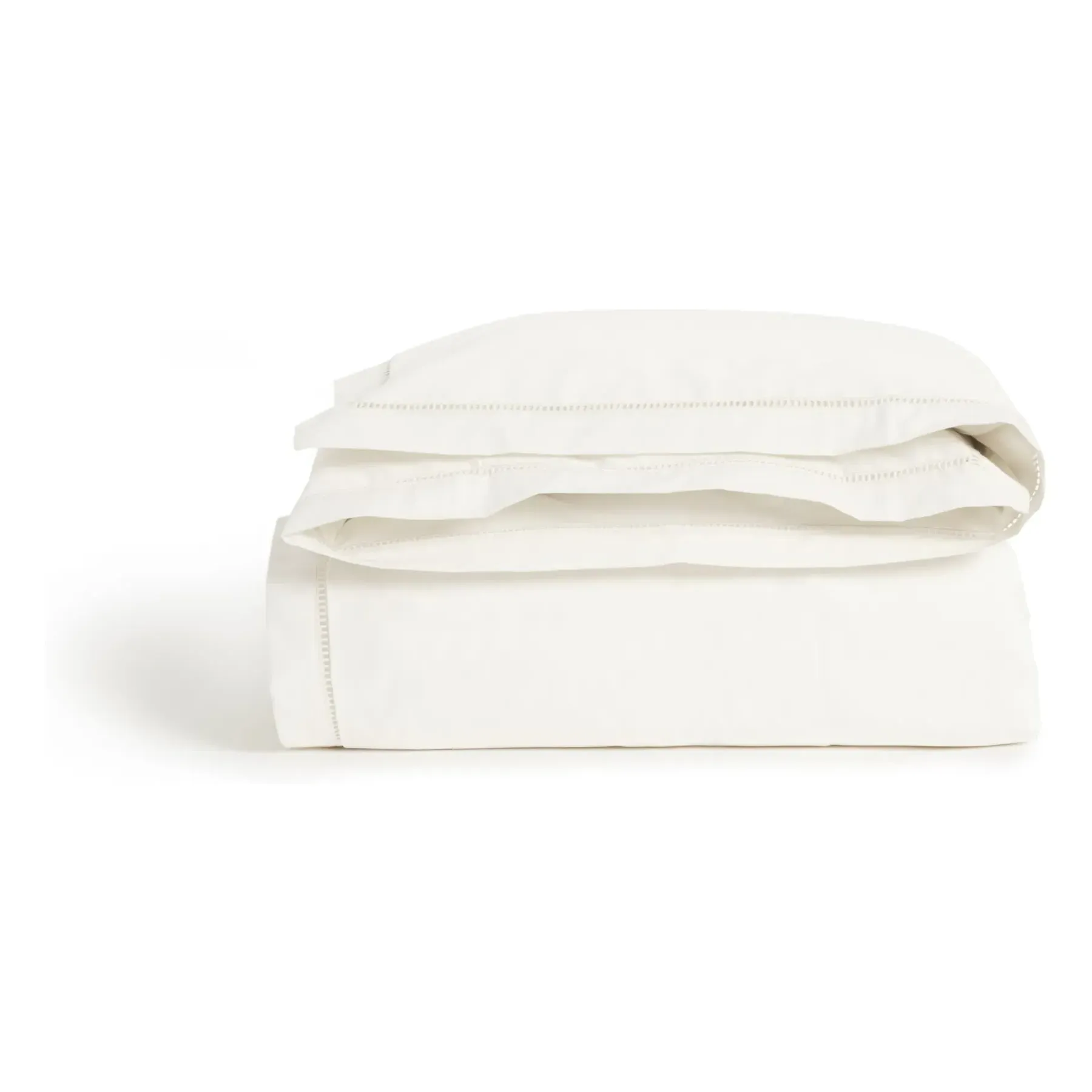 Garbo&Friends Comforter Cover with Ladder Lace - Ecru, Organic Cotton alternate view