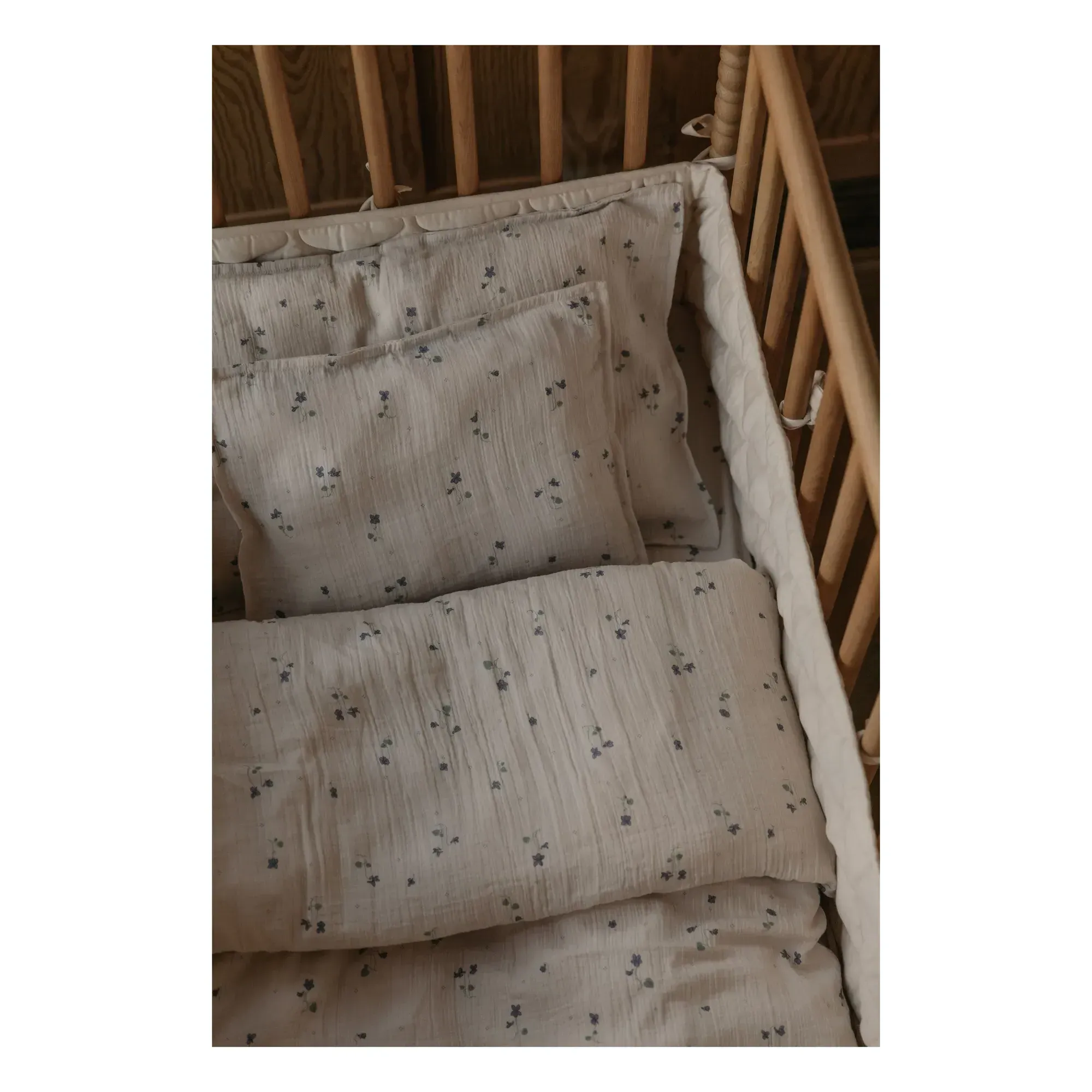 Garbo&Friends Crib Bumper Pad - Ecru, Organic Cotton alternate view