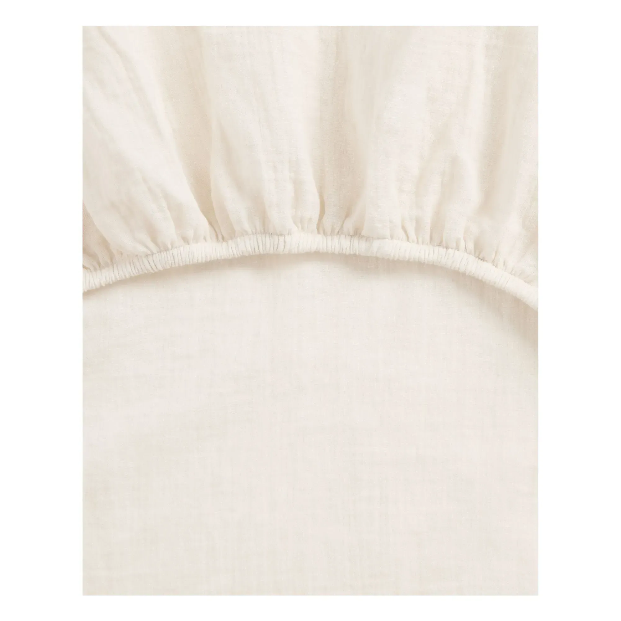 Garbo&Friends Fitted Sheet - Ecru, Organic Cotton Muslin alternate view