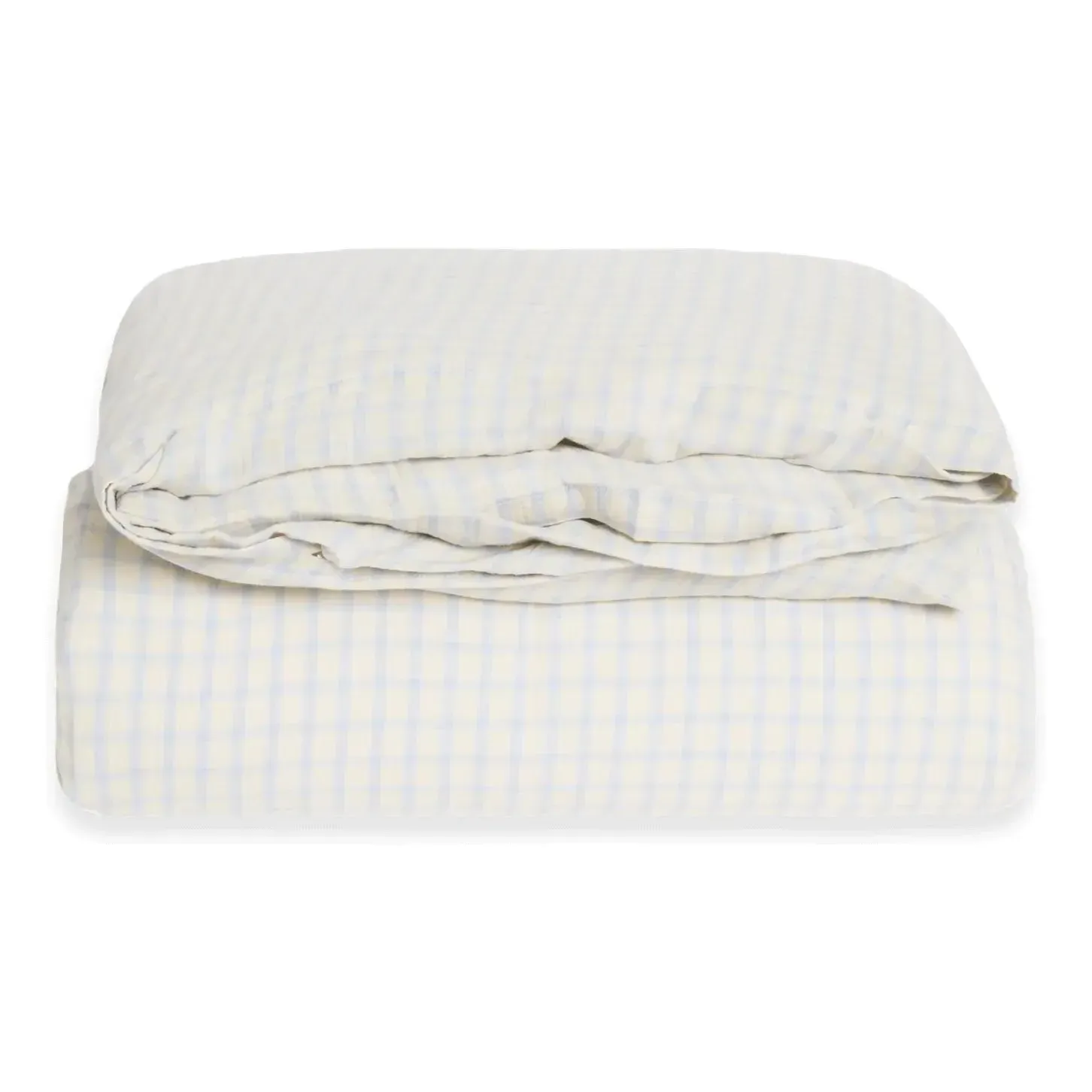 Gingham Duvet Cover - Light Blue, Organic Cotton product