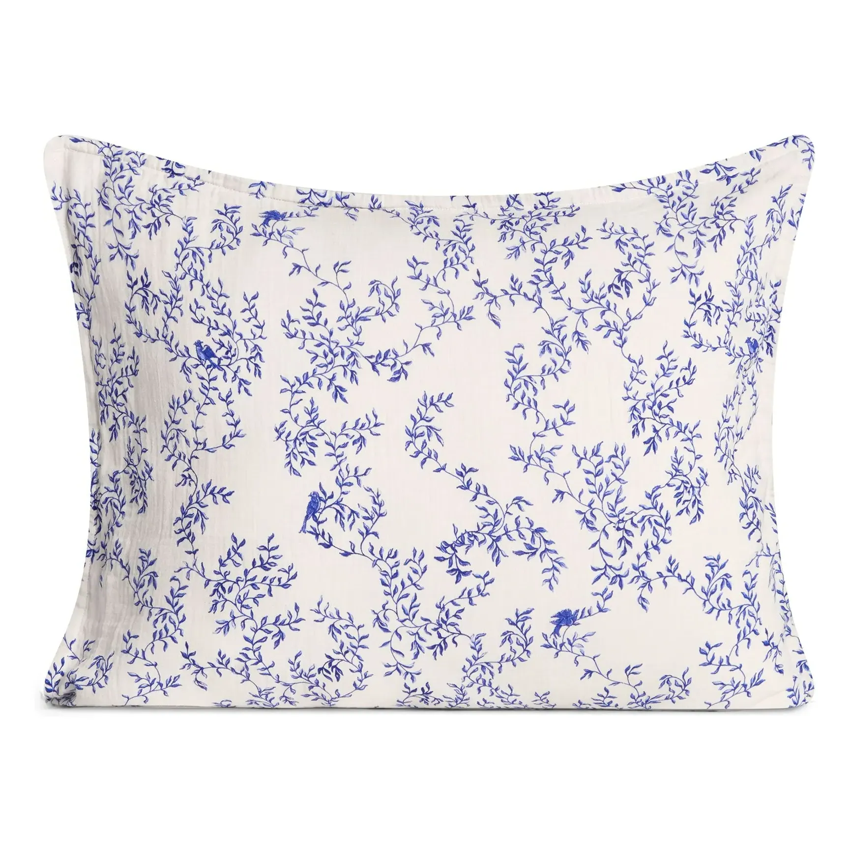 Jardim Pillowcase - Cobalt, Cotton Muslin product