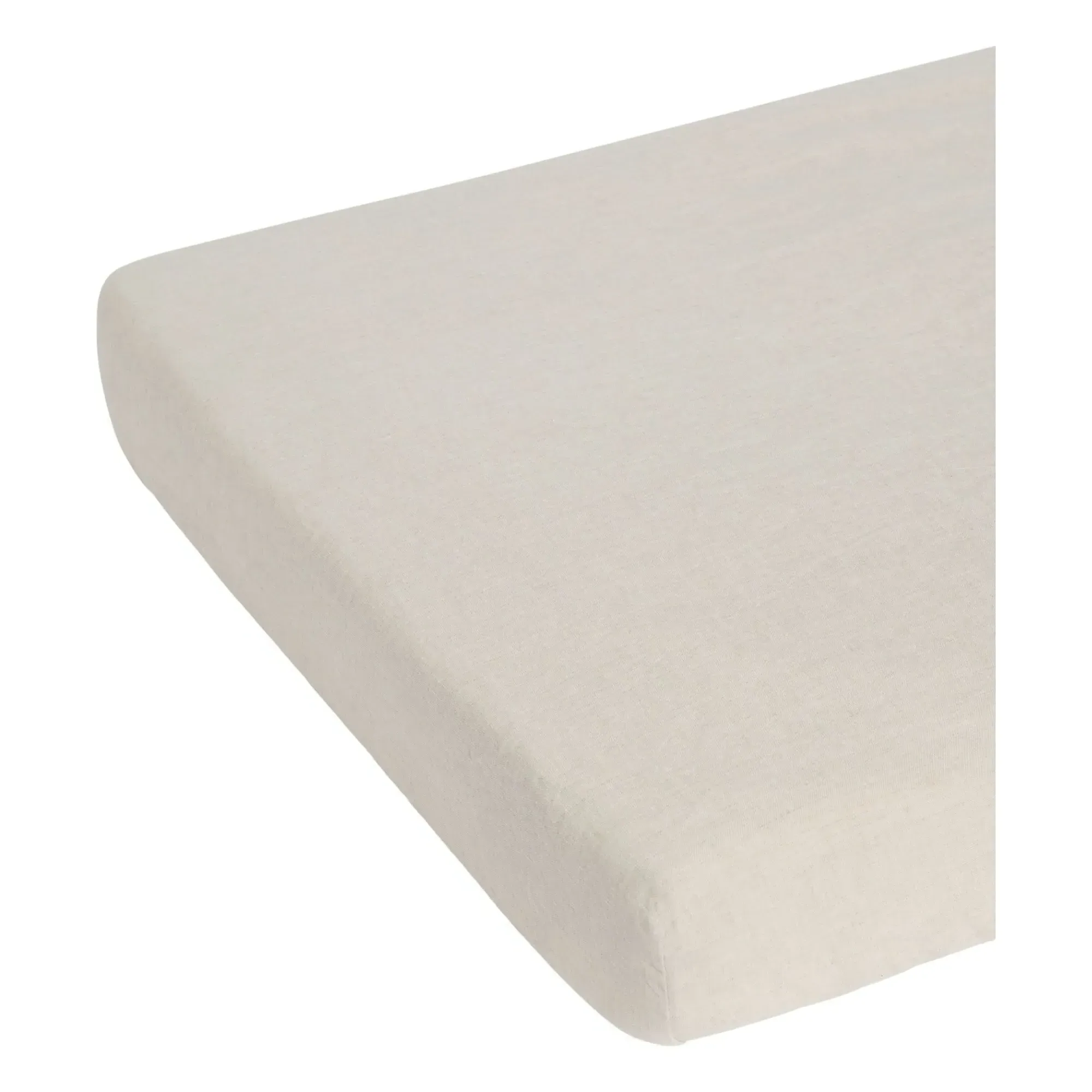 Linen Fitted Sheet - Beige, Linen product