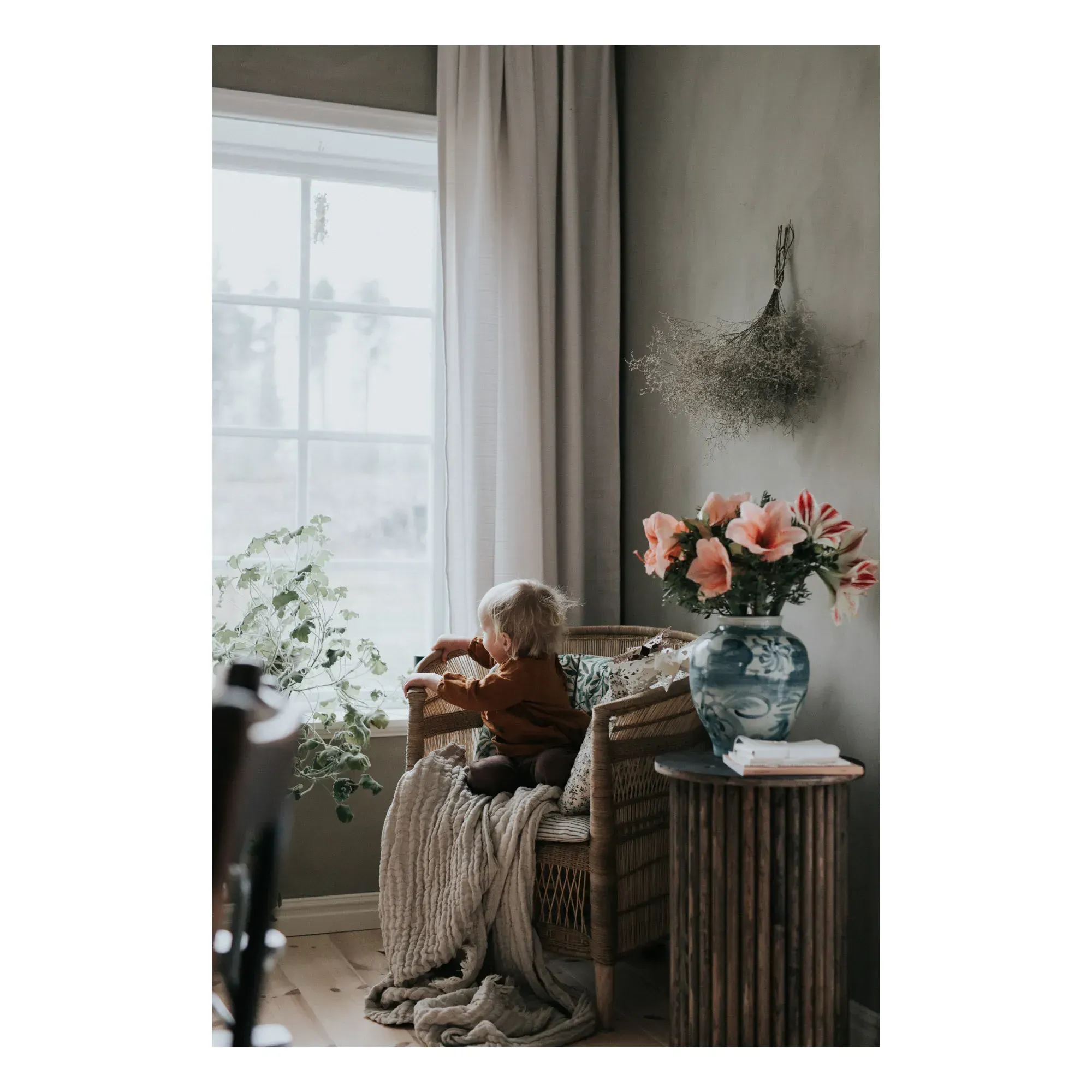 Mellow Throw - Blush, Linen Cotton alternate view