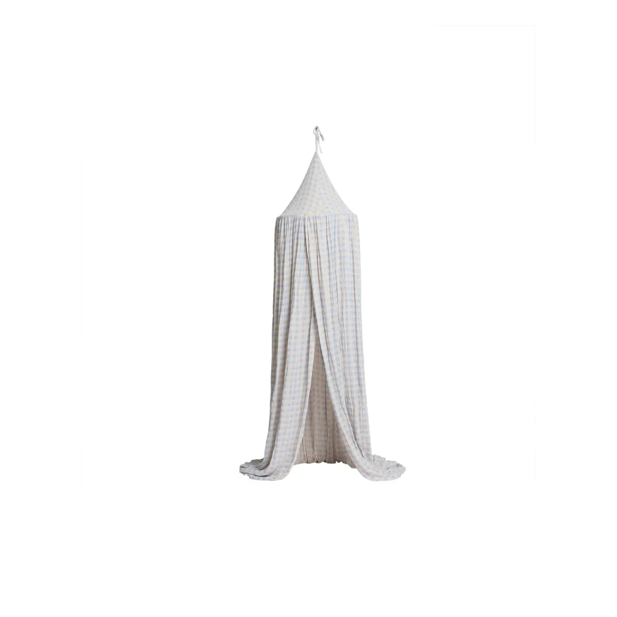 Plaid Sky Bed Canopy - Light Blue, Organic Cotton product