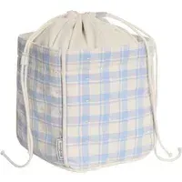 Plaid Sky Storage Basket - Light Blue, Organic Cotton alternate view