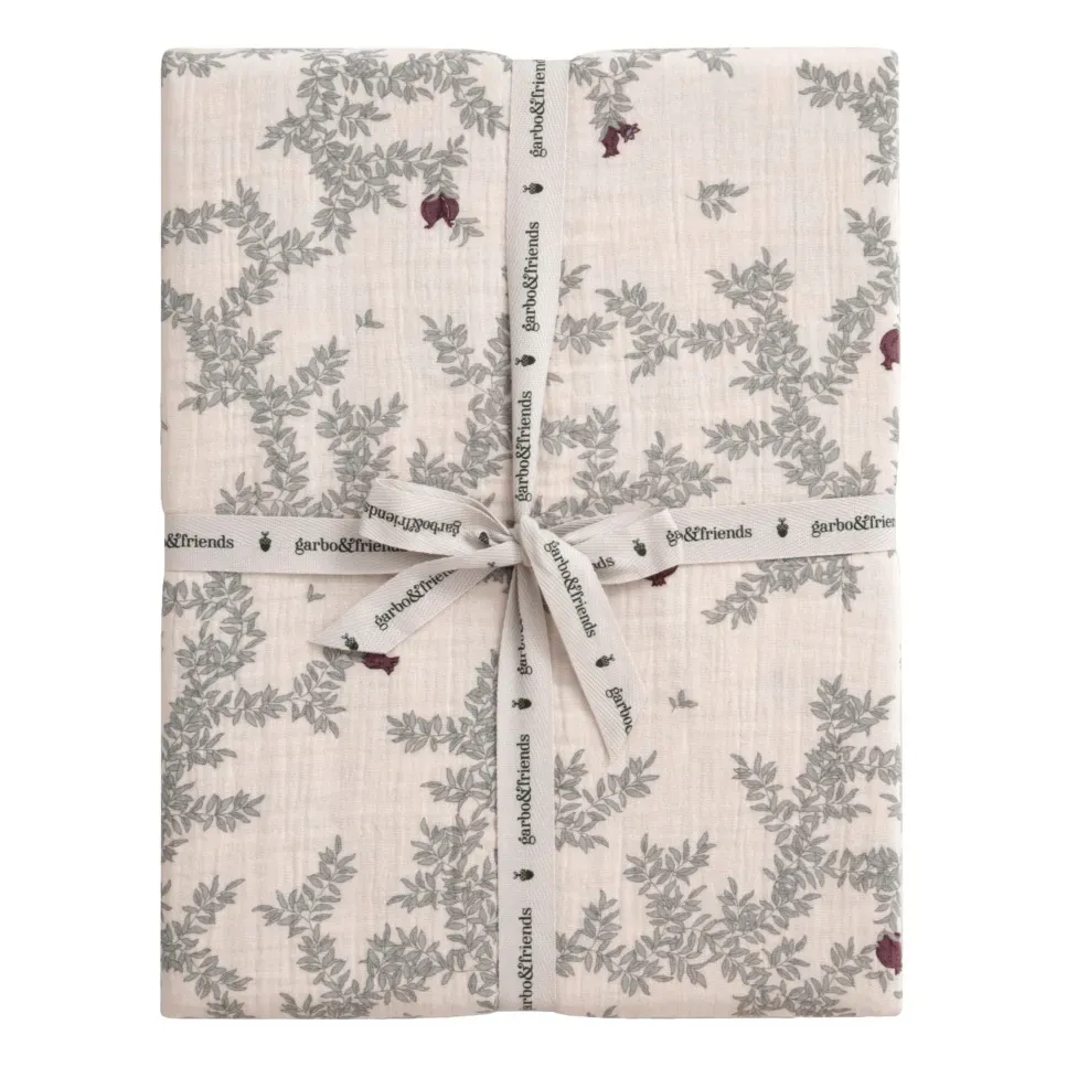 Pomegranate Cotton Muslin Fitted Sheet - Beige product