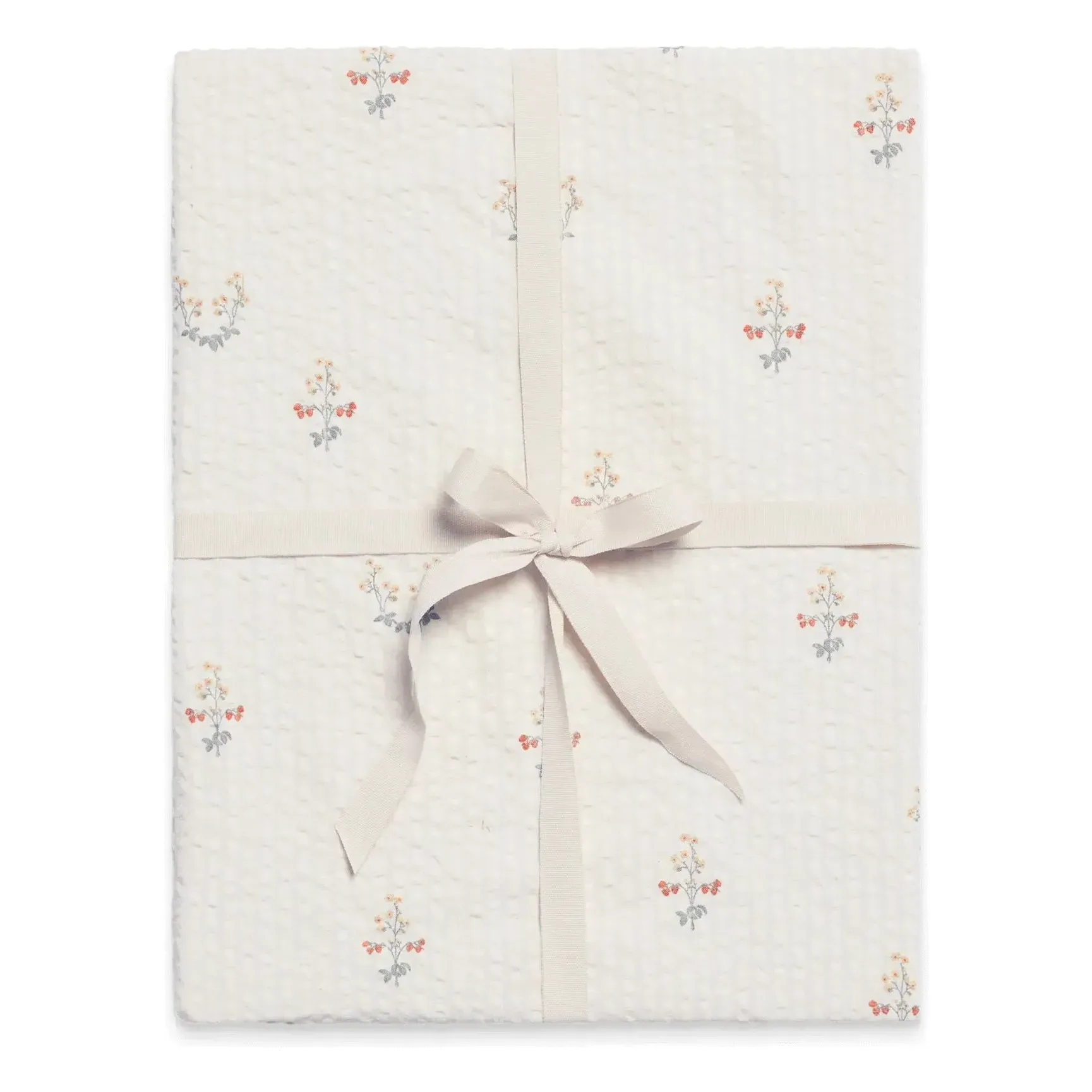 Strawberry Fitted Sheet - Ecru, Organic Cotton product