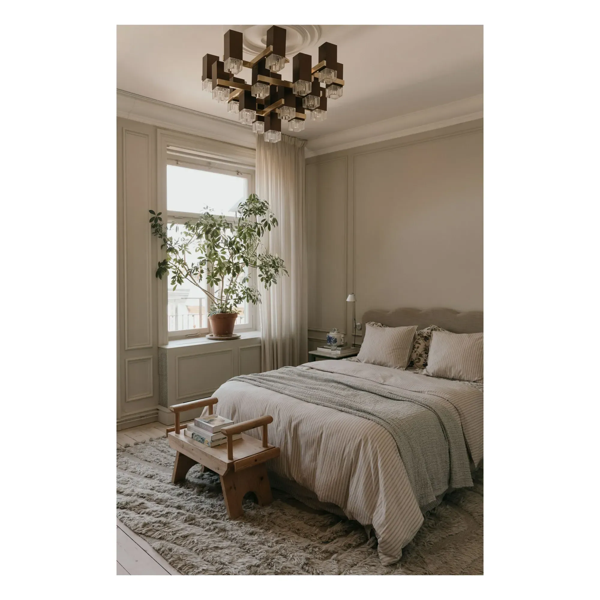 Stripe Bed Linen Set - Beige, Organic Cotton alternate view
