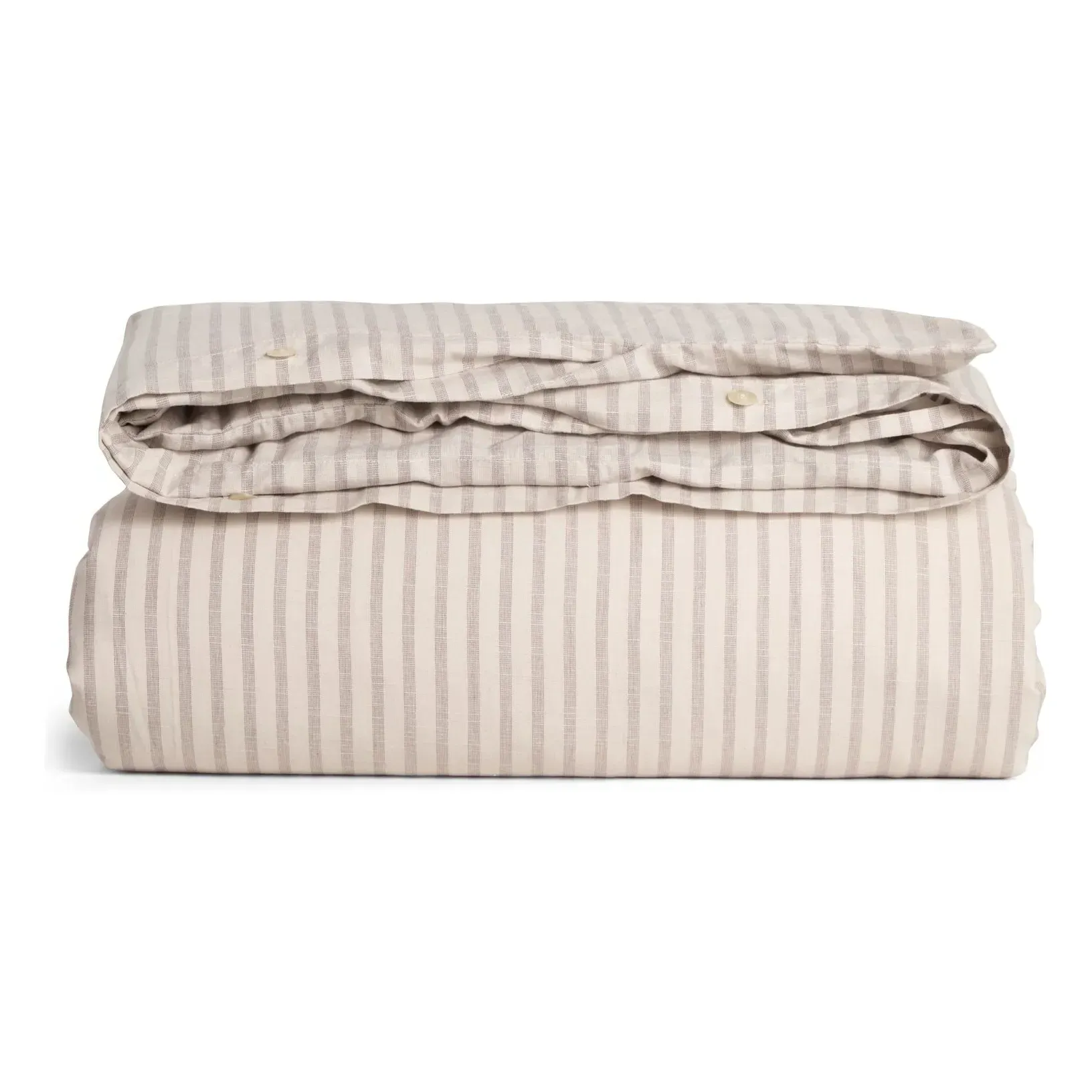 Stripe Comforter Cover - Beige, Organic Cotton product